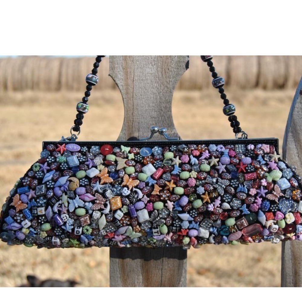 Far Nine Beaded Clutch